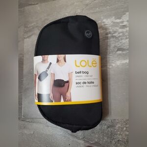 NWT Lole Black Beltbag. Classic. Trendy. Useful. Travel. Festival.
